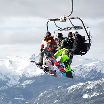 Chairlift in La Clusaz